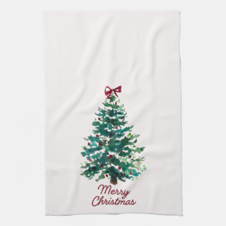 Toalla de cocina de árbol de Navidad alegre