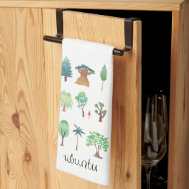 Toalla de cocina de árbol de Ubuntu