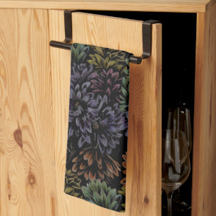 Toalla de cocina de arte floral Paño de cocina de