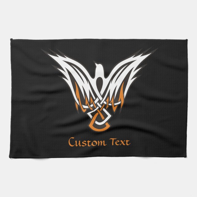 Toalla de cocina de aves celtas (Horizontal)