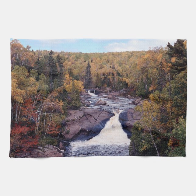 Toalla de cocina de Beaver River Falls (Horizontal)