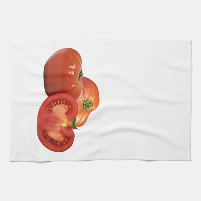 Toalla de cocina de 'Beefsteak Tomates' (Horizontal)