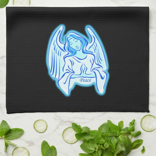 Toalla de cocina de Blue Peace Angel (Doblado)