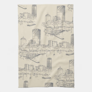 Toalla de cocina de Boston Toile