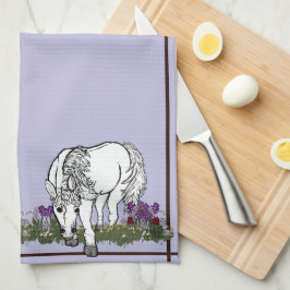 Toalla de cocina de caballos Unicornio por figdewd
