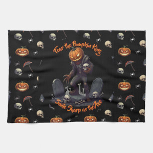 🖤 toalla de cocina de calabaza negra 🎃