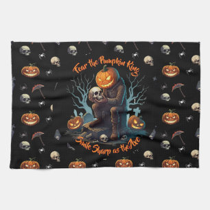 🖤 toalla de cocina de calabaza negra 🎃