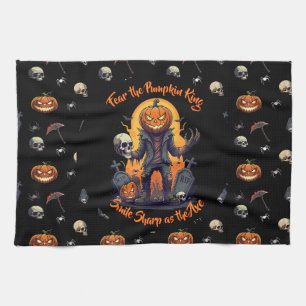 🖤 toalla de cocina de calabaza negra 🎃