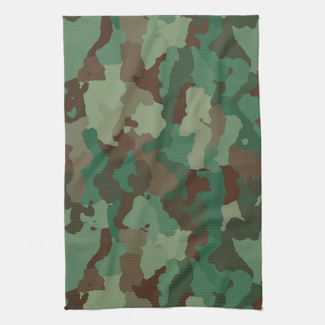 toalla de cocina de camuflaje militar (Vertical)
