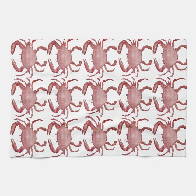Toalla de cocina de cangrejo (Horizontal)