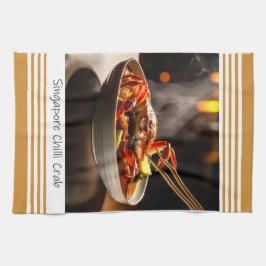 Toalla de cocina de cangrejo chile de Singapur