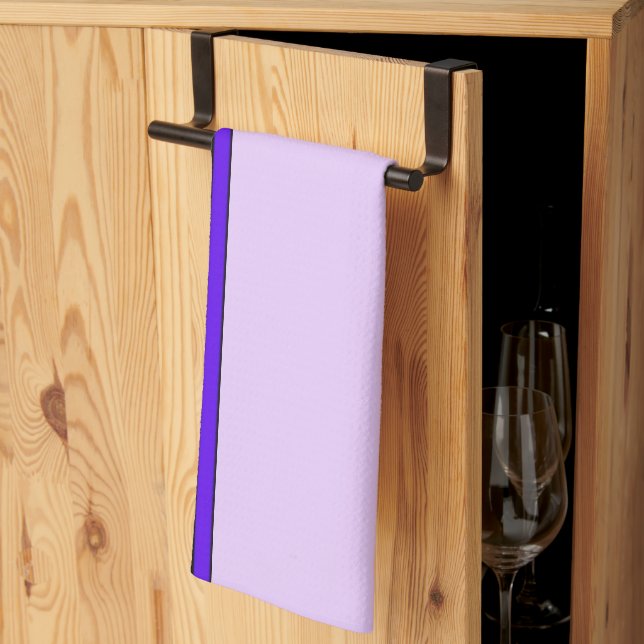 Toalla de cocina de caño púrpura (Pliegue de tercios)