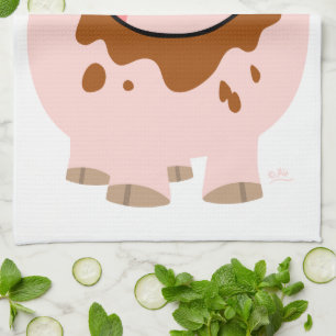 Toalla de cocina de cerdo Personalizado de chocola