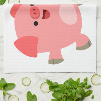 Toalla de cocina de cerdos de Personalizado blanco