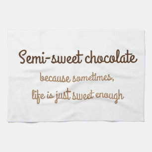 Toalla de Cocina De Chocolate Semirdulce - Un Toqu