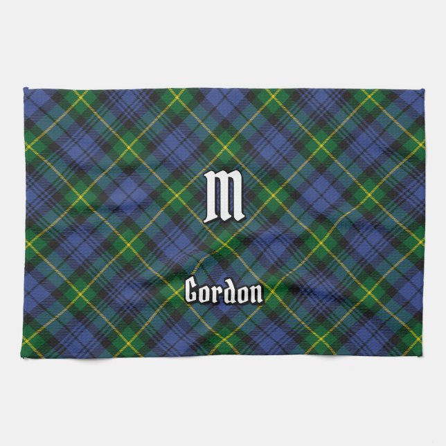 Toalla de cocina de Clan Gordon Tartan (Horizontal)