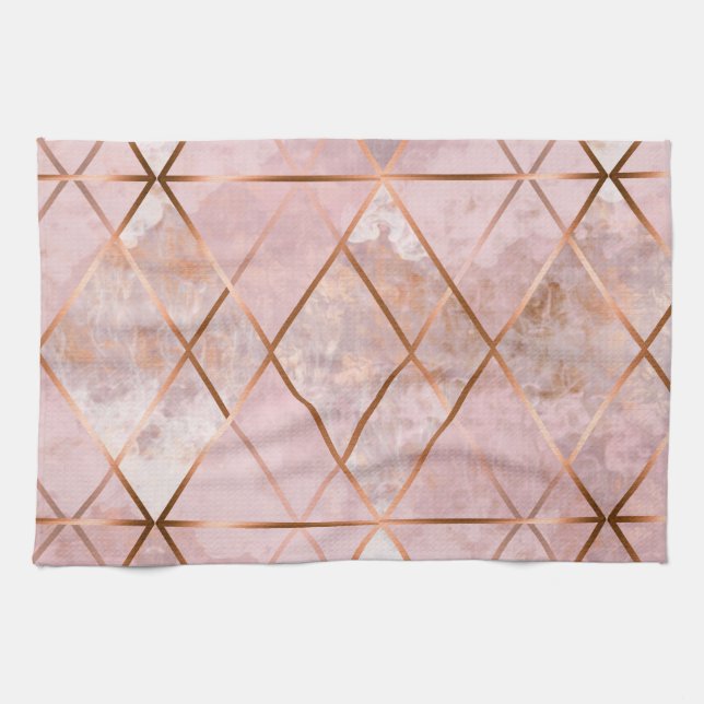 Toalla de cocina de cobre de X (Horizontal)