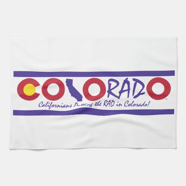 Toalla de cocina de Colorado (Horizontal)