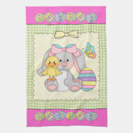 Toalla de cocina de conejo de Pascua