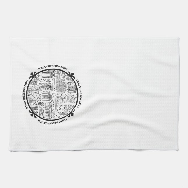 Toalla de cocina de conservación CoMo con dibujos  (Horizontal)