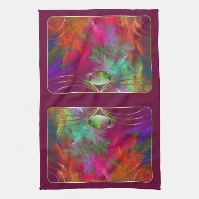 Toalla de cocina de Coral Depths (Vertical)
