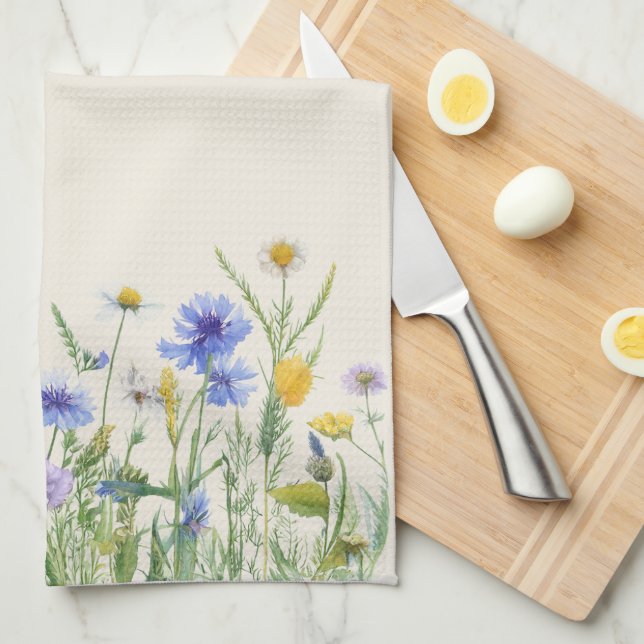 Toalla de cocina de Cornflower (Doblado Cuarto)