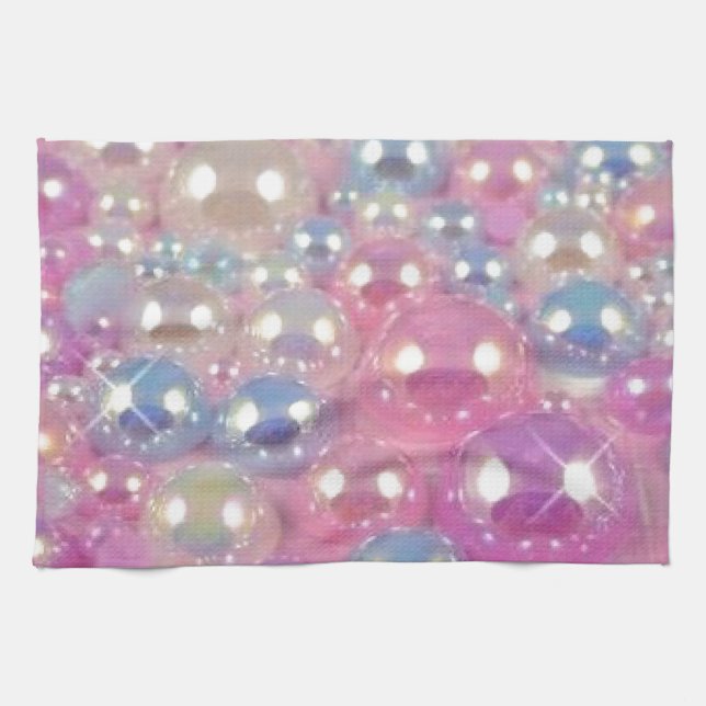 Toalla de cocina de cuentas Pastel (Horizontal)