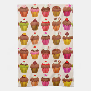 toalla de cocina de cupcakes
