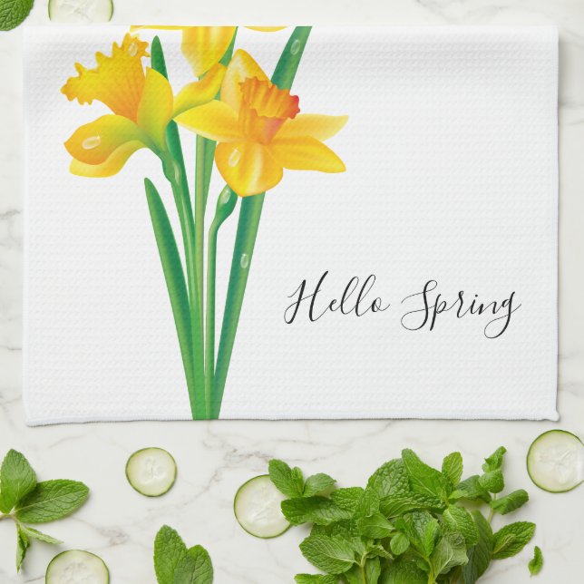 Toalla de cocina de Daffodil (Doblado)