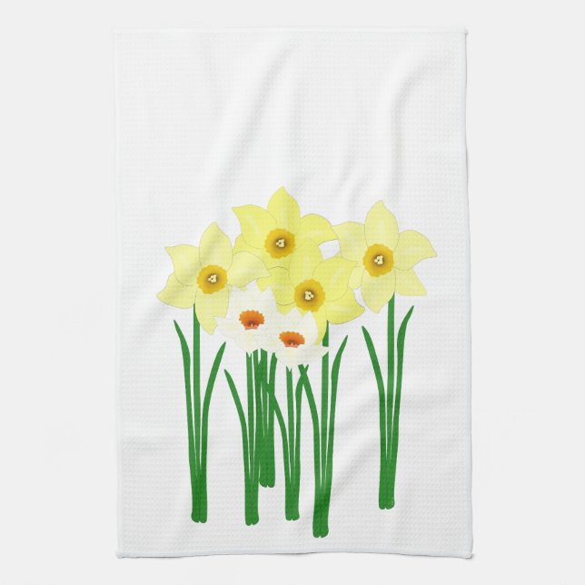 Toalla de cocina de Daffodils (Vertical)
