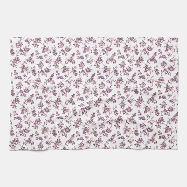 Toalla de cocina de diseño de flores (Horizontal)