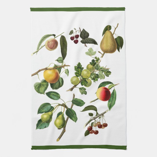 toalla de cocina de diseño de frutas (Vertical)