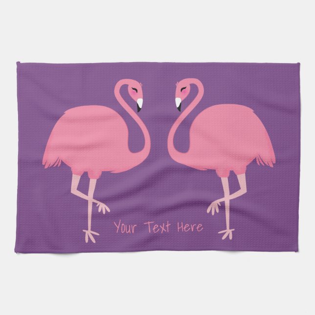 Toalla de cocina de encargo del texto de los (Horizontal)