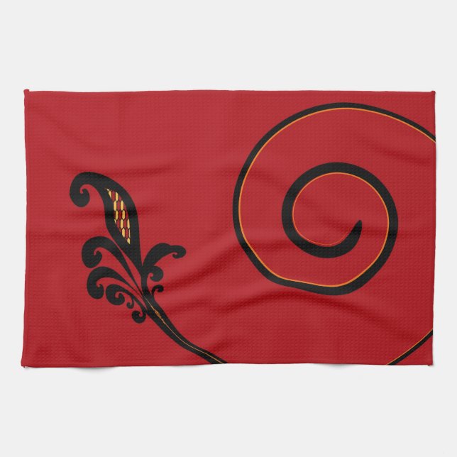 Toalla de cocina de estilo flamenco (Horizontal)