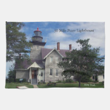 Toalla de cocina de faro de 30 Mile Point