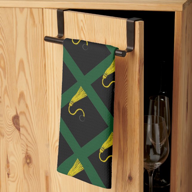 Toalla de cocina de fiesta de graduación (Pliegue de tercios)