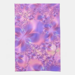 Toalla de cocina de flor fractal