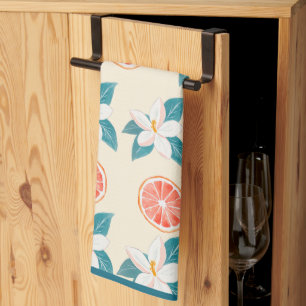 Toalla de cocina de flores de verano Toronja – Dis
