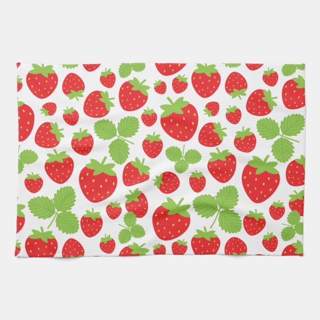 Toalla de cocina de fresas (Horizontal)
