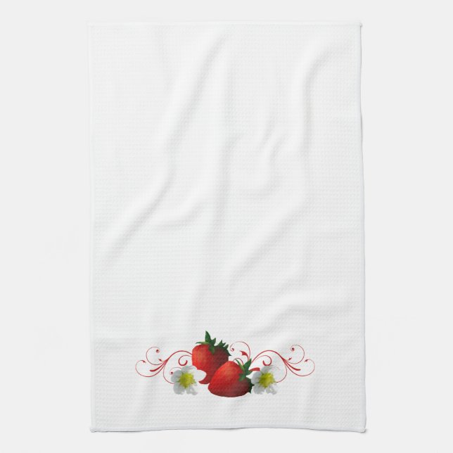 Toalla de cocina de fresas (Vertical)