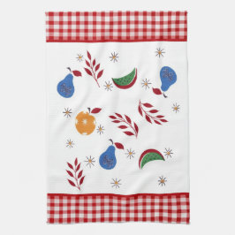 Toalla de cocina de frutas de época