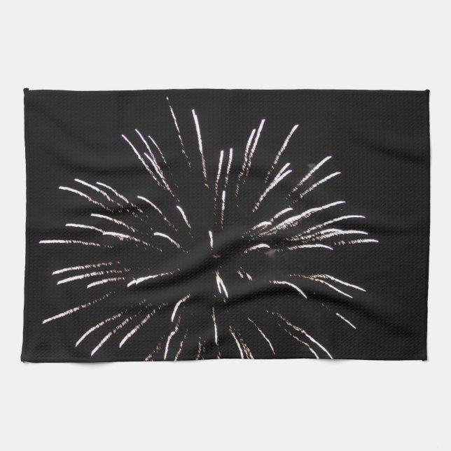 Toalla de cocina de fuegos artificiales (Horizontal)