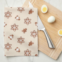 Toalla de cocina de galletas de jengibre Navidad