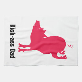 Toalla de cocina de garganta roja