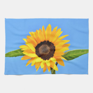 Toalla de Cocina de Girasol Amarillo Cielo Azul
