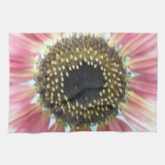 Toalla de cocina de girasol rosa bonita