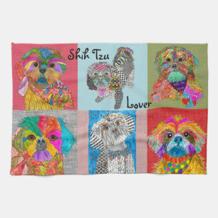 Toalla de cocina de gran surtido de Shih Tzu
