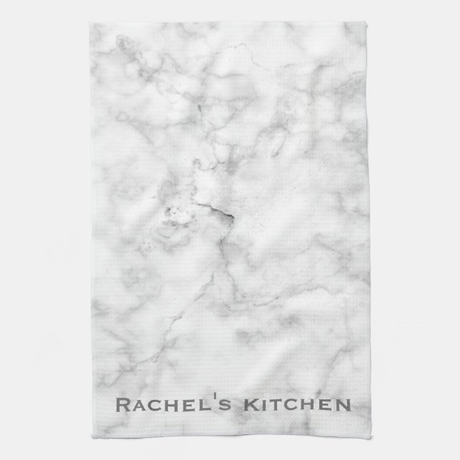 Toalla de cocina de granito de mármol gris blanco (Vertical)