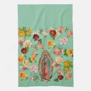 Toalla de cocina de Guadalupe (menta)