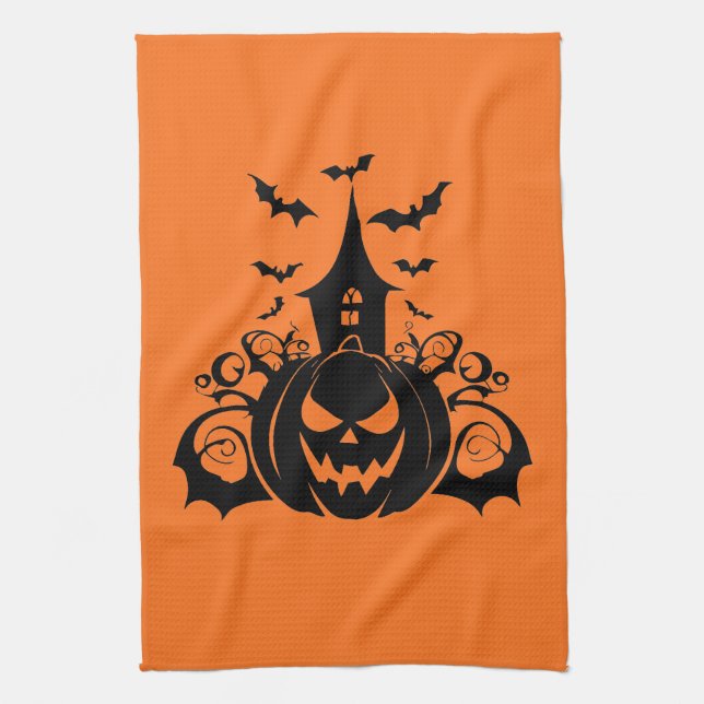 Toalla de cocina de Halloween (Vertical)